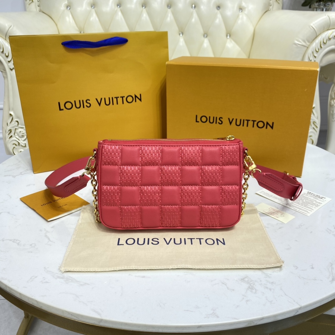 Louis Vuitton POCHETTE TROCA Shoulder Bag M59049 Pink